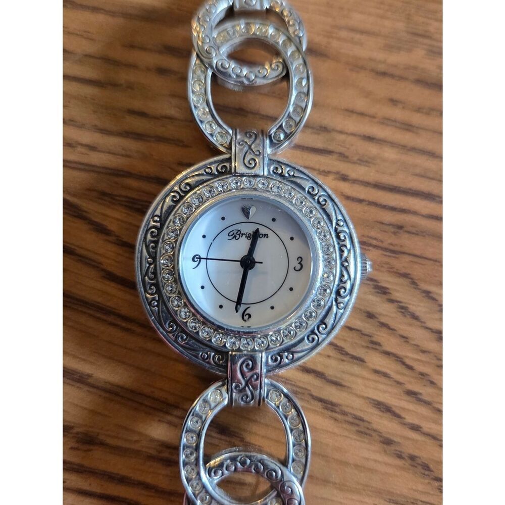 BRIGHTON "Stardust" Vintage Silver And Crystal Watch SWEET AND SPARKLY! - Picture 3 of 11